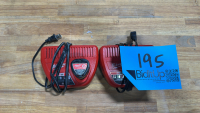 2 Milwaukee M12 Charger W/ Battery