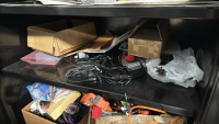 ULine Cabinet and Assorted Contents - 6