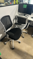 (2) Varidesk Electric Lift Desk 47&rdquo; X 30&rdquo; W/ (3) Office Chairs - 3
