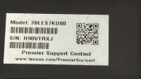 Lenovo Thinkpad #2OLES7KD00 Laptop W/ Charger - 4