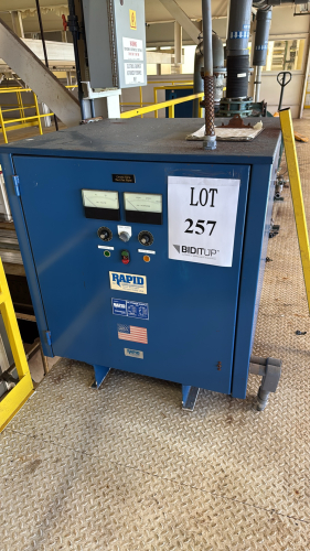 RAPID POWER CORPORATION RECTIFIER AC INPUT VOLTS: 460, AMPS: 63, HZ: 60, PHASE 3, DC OUTPUT VOLTS: 12, AMPS: 3000, KW: 36, DUTY: CONT