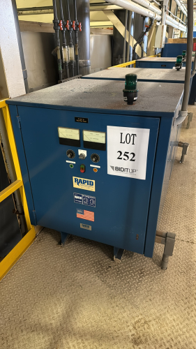 RAPID POWER CORPORATION RECTIFIER AC INPUT VOLTS: 460, AMPS: 63, HZ: 60, PHASE 3, DC OUTPUT VOLTS: 12, AMPS: 3000, KW: 36, DUTY: CONT
