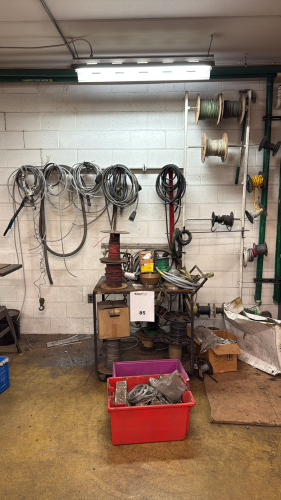 LOT OF ASSORTED WIRE AND CONDUIT