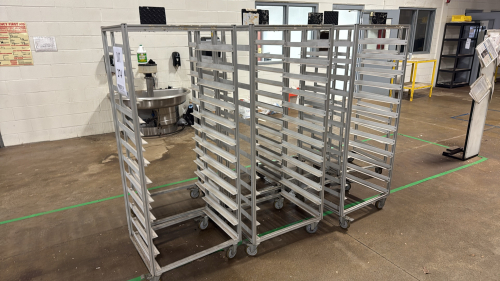 (7) 12 SLOT DRYING RACKS 26&rdquo; X 21&rdquo; X 65&rdquo;