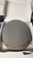 BUEGLER GRINDER POLISHER METASERV 250 MODEL: 49-10057 W/ BUEHLER ABRASIVE PAPER AND TABLE - 7