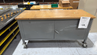 MOBILE CABINET 72&rdquo; X 30 X 38&rdquo; W/ CONTENT
