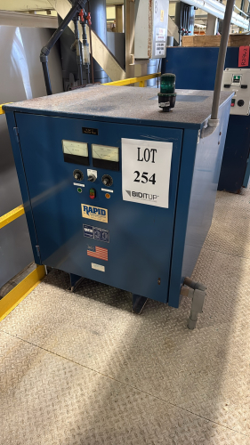 RAPID POWER CORPORATION RECTIFIER AC INPUT VOLTS: 460, AMPS: 63, HZ: 60, PHASE 3, DC OUTPUT VOLTS: 12, AMPS: 3000, KW: 36, DUTY: CONT