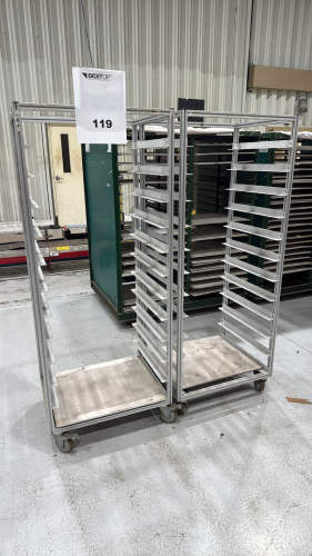 (2) 11 SLOT DRYING RACK