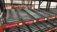 (5) SECTION OF PALLET RACKING 96&rdquo; (60) BEAMS AND RACK CONVEYOR 12&rdquo; X 45&rdquo; - 6