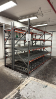 (2) SECTION OF PALLET RACKING 96&rdquo; (24) BEAMS AND RACK CONVEYOR 12&rdquo; X 57&rdquo;