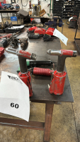 (2) PNEUMATIC RIVIT GUNS, SPEEDAIRE NETTLE GUN AND CUTTER