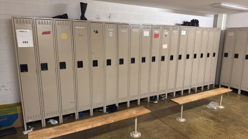 (6) SECTIONS OF 3 SLOT LOCKERS 36&rdquo; X 18&rdquo; X 77&rdquo;