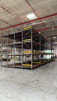 (6) SECTIONS OF PALLET RACKING 19&rdquo; W/ 120 BEAMS AND RACK CONVEYORS 50&rdquo; X 190&rdquo; - 3