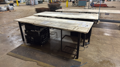 (4) ASSORTED WORK STATIONS (2) 72&rdquo;, (2) 95&rdquo;