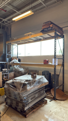 2 SECTION OF PALLET RACKING 10&rsquo;, (8) BEAMS W/ CONTENT (2nd FLOOR)