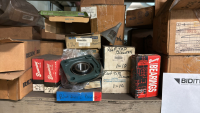 LOT OF ASSORTED PARTS, BEARINGS, GUAGES - 3