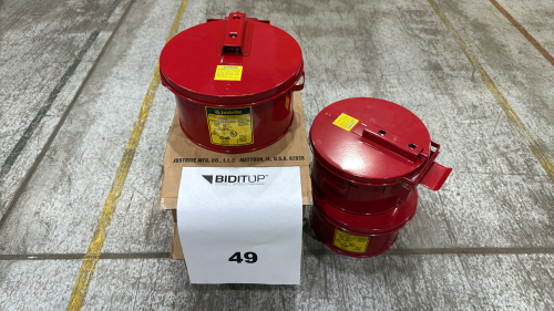 (4) JUSTRITE 1 GALLON PARTS CLEANER