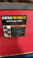 CENTRAL PNEUMATIC BENCHTOP BLAST CABINET ITEM: 62454 - 4