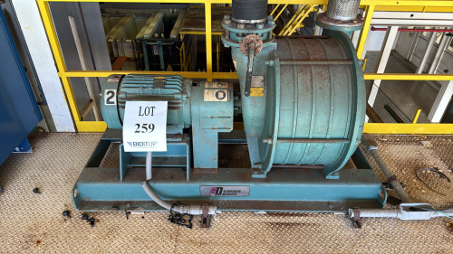 GARDNER DENVER BLOWER MODEL: 4205-ADC AND BALDOR MOTOR 30HP CAT NO. M4108T