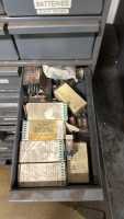 PARTS CABINET W/ FUSES, RELAYS, LIGHT BULBS - 9