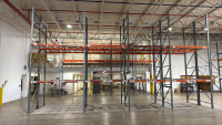 (12) SECTIONS OF PALLET RACKING 19&rdquo; W/ 96 BEAMS