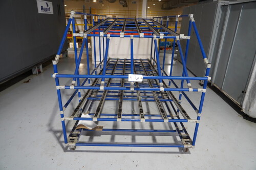 BUILDABLE ROLLING RACK ; ON WHEELS