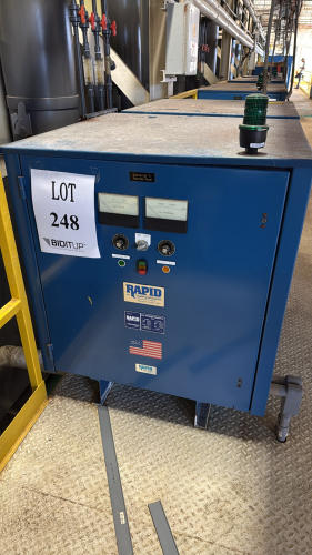 RAPID POWER CORPORATION RECTIFIER AC INPUT VOLTS: 460, AMPS: 63, HZ: 60, PHASE 3, DC OUTPUT VOLTS: 12, AMPS: 3000, KW: 36, DUTY: CONT