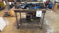METAL TABLE 50&rdquo; X 27&rdquo; X 38, METAL TABLE ON CASTER 36&rdquo; X 40&rdquo; X 30&rdquo;