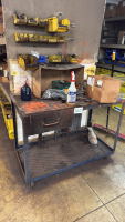 METAL TABLE 50&rdquo; X 27&rdquo; X 38, METAL TABLE ON CASTER 36&rdquo; X 40&rdquo; X 30&rdquo; - 3