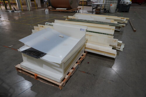 (6) SKIDS WELIDABLE PLASTIC MATERIAL;