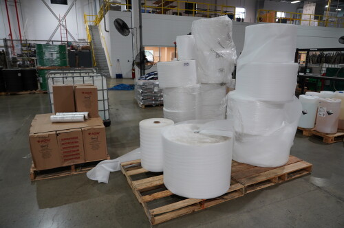 (4) PALLET ASSORTED PLASTIC WRAP MATERIAL;