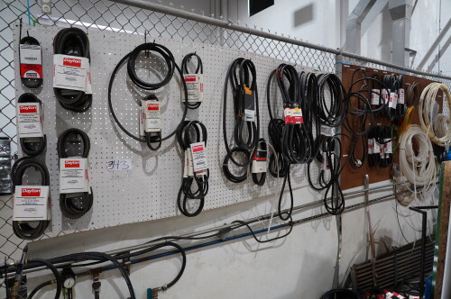 WALL OF DAYTON ASSORTED BELTS ;