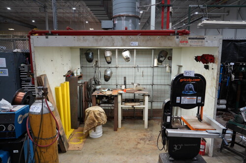 2017 GFS VENTELATION BOOTH IFPW-1007062L 125" ; INCLUDE (2) STEEL TABLE 24"X 30", WELDING FACESHELD; Ser No: U75122-A