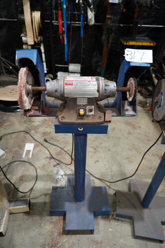 DAYTON 8" VARIABLE SPEED DOUBLE END GRINDER/BUFFER 1FYV4;