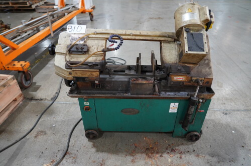 2017 GRIZZLY METAL-CUTTING BANDSAW G40300; 39 1/2" X 19", MOTOR 1HP, 110/220V, 1 PH, 60 HZ, 1725 RPM, 11A/5.5A, BLADE SPEED 90,135,195,255 FPM,ROUND CUT 90oD 7", BLADE WIDTH 3/4"X 93", WIDTH OF CUT 90oD 12", HEIGTH 90oD 7", ANGLE CUT 45oD/90oD CUT WEIGHT 