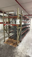 (4) SECTION OF PALLET RACKING 96&rdquo; (36) BEAMS AND RACK CONVEYOR 12&rdquo; X 45&rdquo;