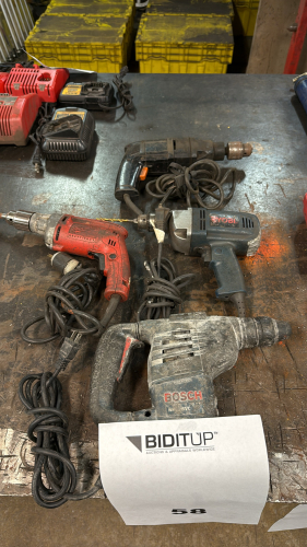 (4) ASSORTED POWER DRILLS