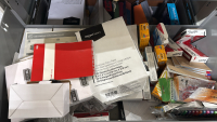 (2) DRAWER CANINET W/ CONTENT - 2
