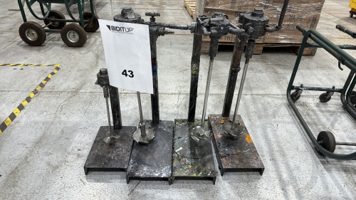 (4) PNEUMATIC PAINT MIXERS