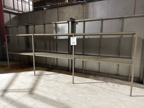 METAL RACK 222&rdquo; X 45&rdquo; X 72&rdquo;