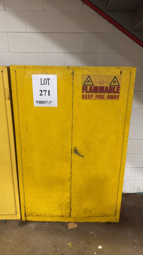 JUSTRITE FLAMMABLE CABINET 60 GAL. MODEL: YPI-47 43&rdquo; X 18&rdquo; X 65&rdquo;