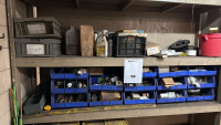 LOT OF ASSORTED ELCTRICAL COMPONENTS, BREAKERS GUAGES, SILICONE