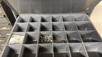 (8) DRAWER PART ORGANIZERS AND STORAGE CABINET W/ NUTS AND BOLTS RIVITS - 2