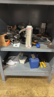 (8) DRAWER PART ORGANIZERS AND STORAGE CABINET W/ NUTS AND BOLTS RIVITS - 9