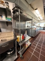METRO 4 Tier Shelf Stainless Steel Rolling Cart.