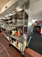 METRO 4 Tier Shelf Stainless Steel Rolling Cart. - 4