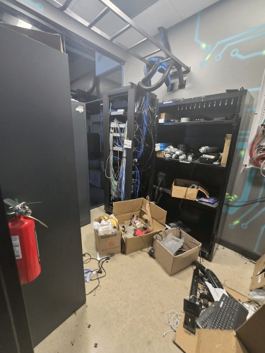 Contents of Server Rack Room - Servers, IT Equipment, Cabinets, etc.