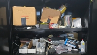 Tennsco Cabinet and Assorted Contents - 4