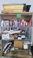 Wire Cage Cart W/ Casters 60in X 2&rsquo; X 69&rdquo; W/ content