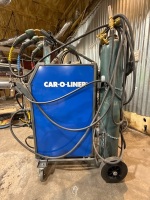 CAR-O-LINER CMI 300 PULSE TRIO BOOST WELDER WITH (3) MIGATRONIC TORCHES & WELDING CART - 2